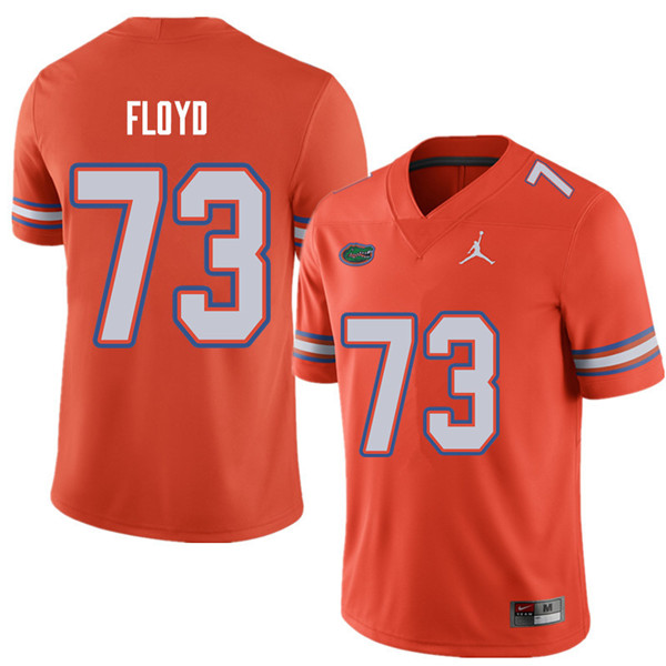 Jordan Brand Men #73 Sharrif Floyd Florida Gators College Football Jerseys Sale-Orange - Click Image to Close